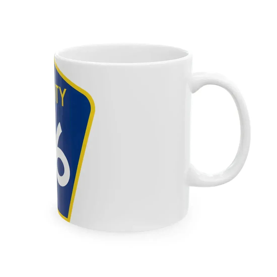 County 96 MN (Minnesota) (Road Sign) White Coffee Mug - Go Mug Yourself