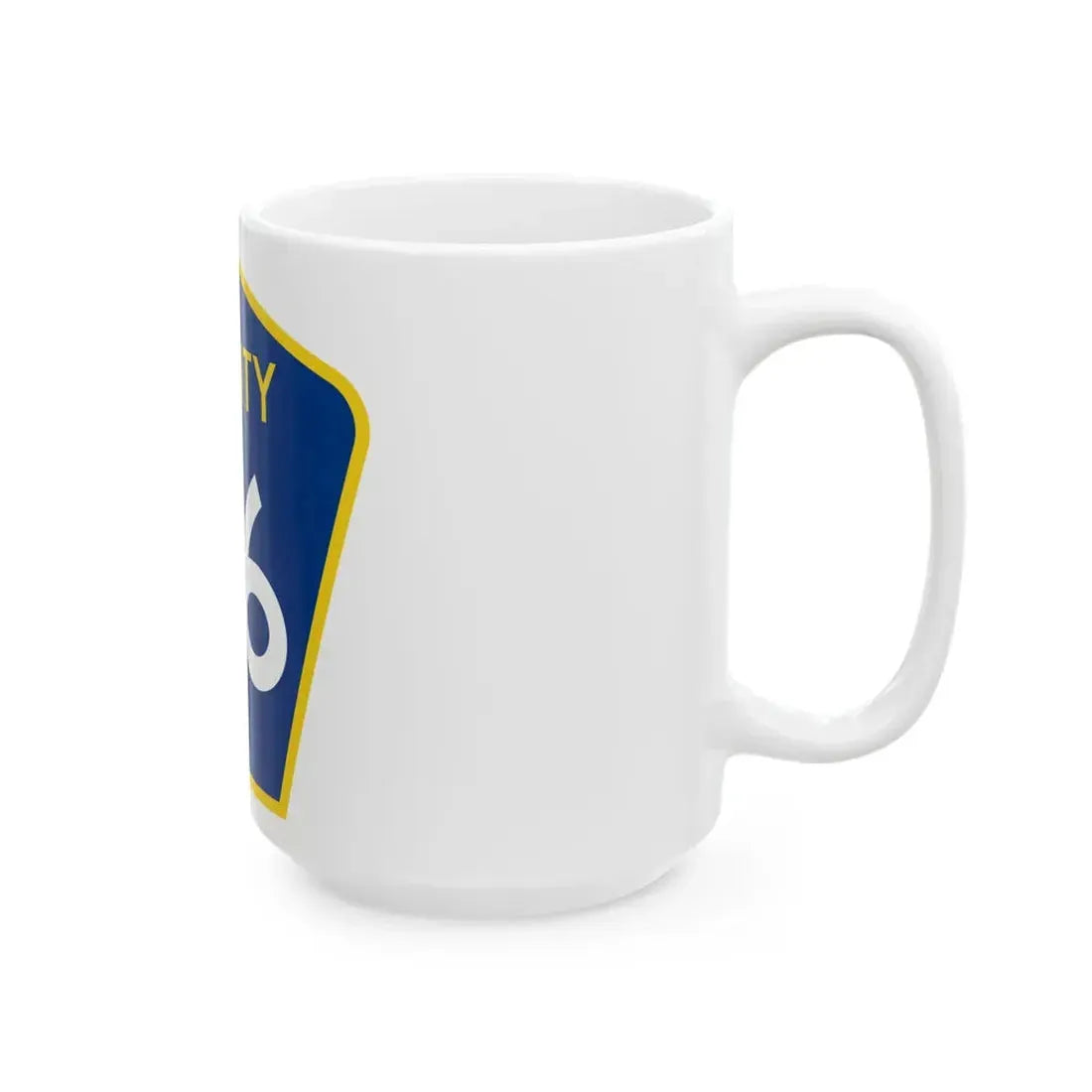 County 96 MN (Minnesota) (Road Sign) White Coffee Mug - Go Mug Yourself