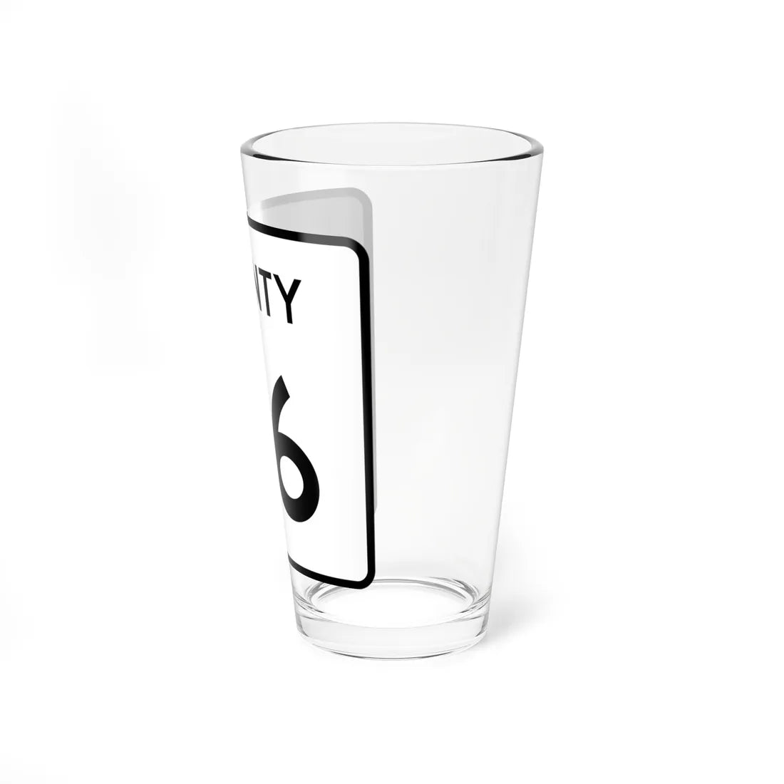 County 96 square (Minnesota) (Road Sign) Pint Glass 16oz - Go Mug Yourself