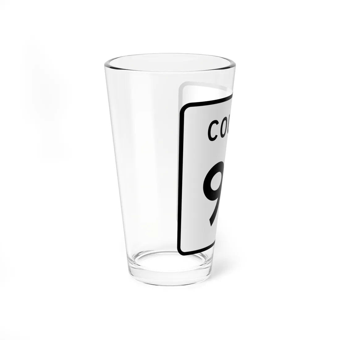 County 98 square (Minnesota) (Road Sign) Pint Glass 16oz - Go Mug Yourself
