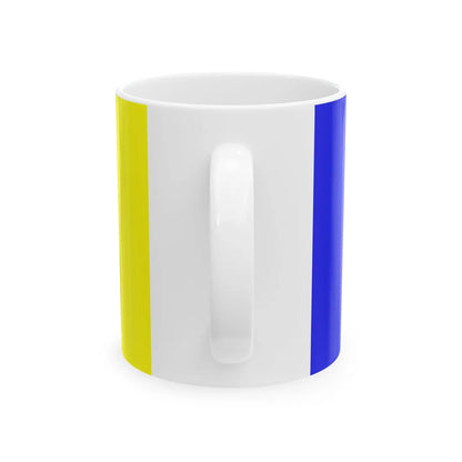 County colors of Longford and Wicklow 1x2 ratio (Ireland) White Coffee Mug - Go Mug Yourself