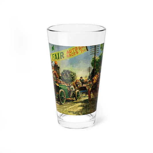 County Fair Auto Races, Esquire magazine, 1945 - Pint Glass 16oz-16oz-Go Mug Yourself