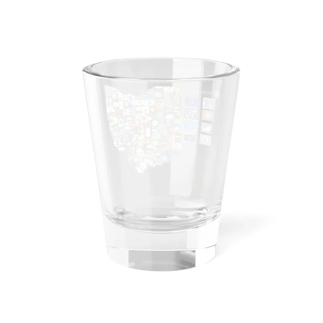County Flag Map of Ohio (United States) Shot Glass 1.5oz - Go Mug Yourself