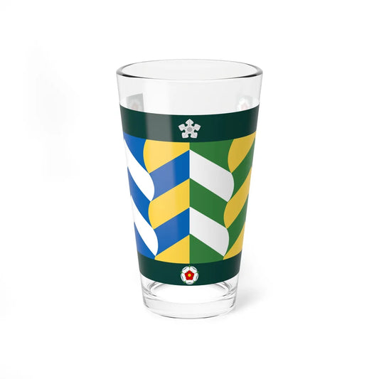 County Flag of Cumbria (England) Pint Glass 16oz 16oz - Go Mug Yourself