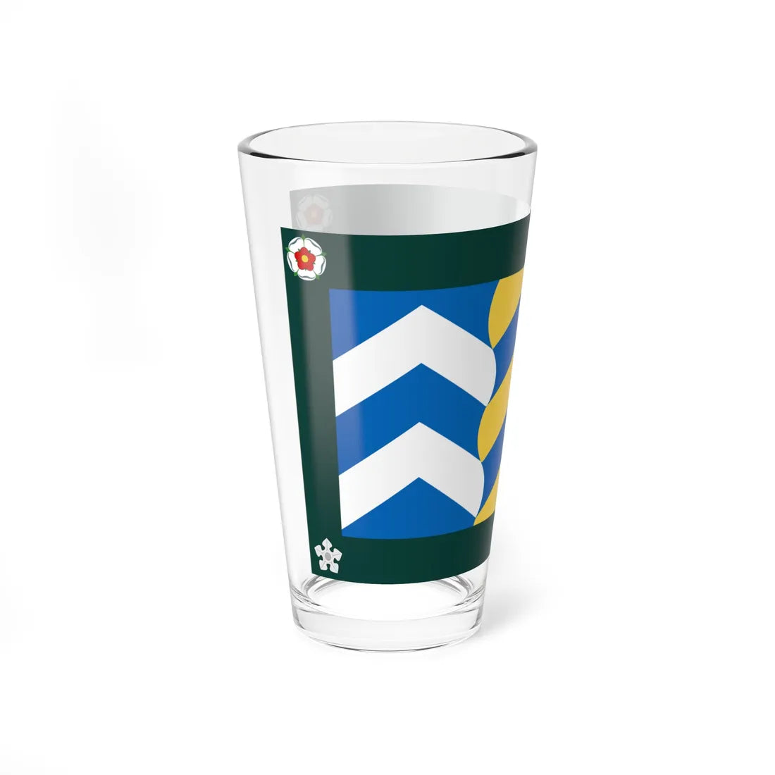 County Flag of Cumbria (England) Pint Glass 16oz - Go Mug Yourself