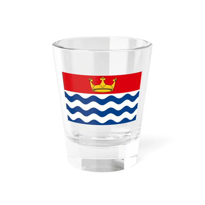 County Flag of Greater London (England) Shot Glass 1.5oz 1.5oz - Go Mug Yourself