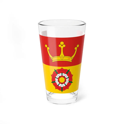 County Flag of Hampshire (England) Pint Glass 16oz 16oz - Go Mug Yourself