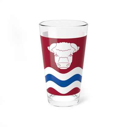 County Flag Of Herefordshire (England) Pint Glass 16oz 16oz - Go Mug Yourself