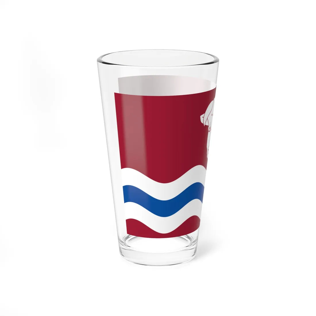 County Flag Of Herefordshire (England) Pint Glass 16oz - Go Mug Yourself