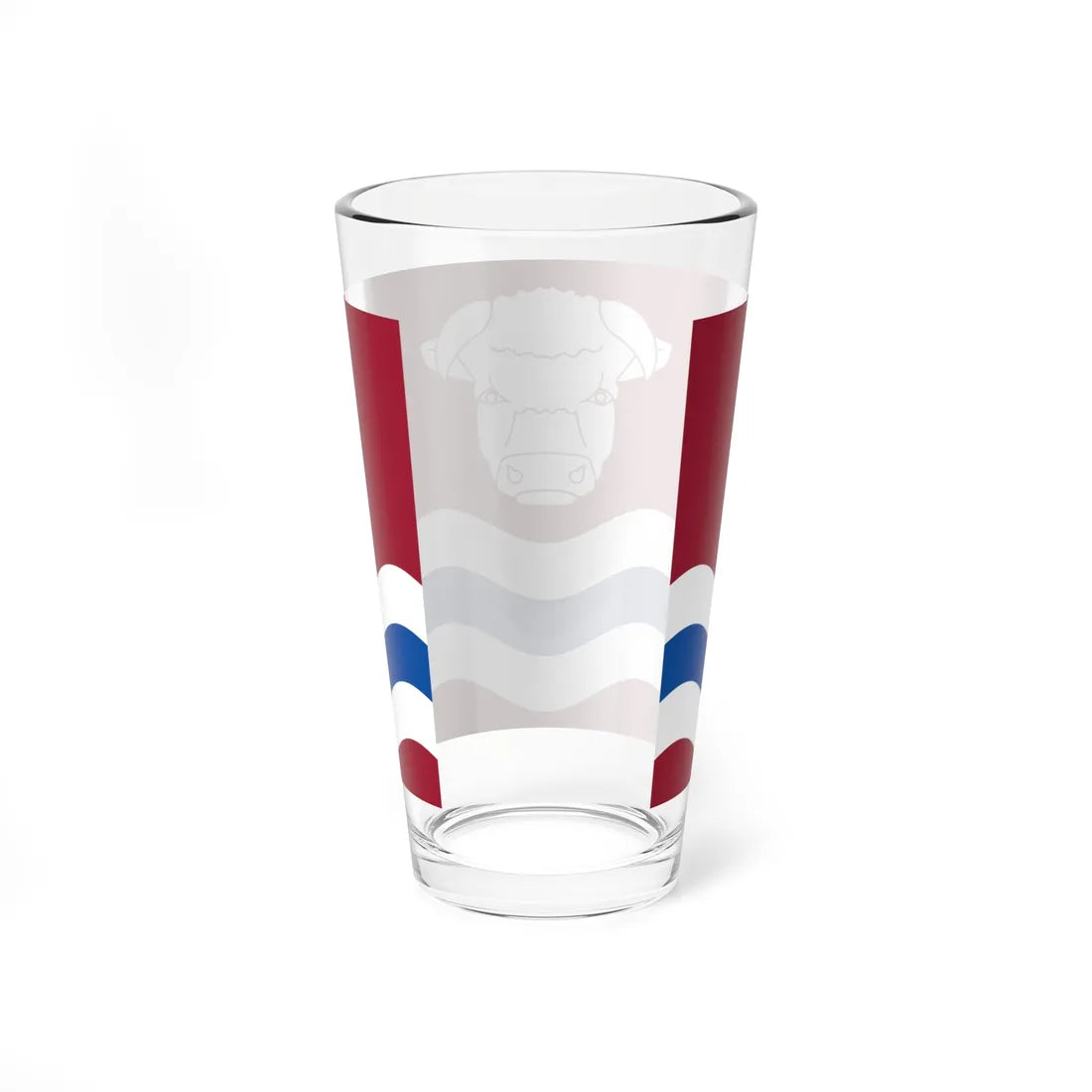 County Flag Of Herefordshire (England) Pint Glass 16oz - Go Mug Yourself
