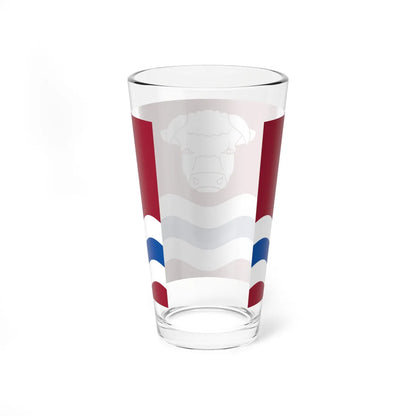 County Flag Of Herefordshire (England) Pint Glass 16oz - Go Mug Yourself