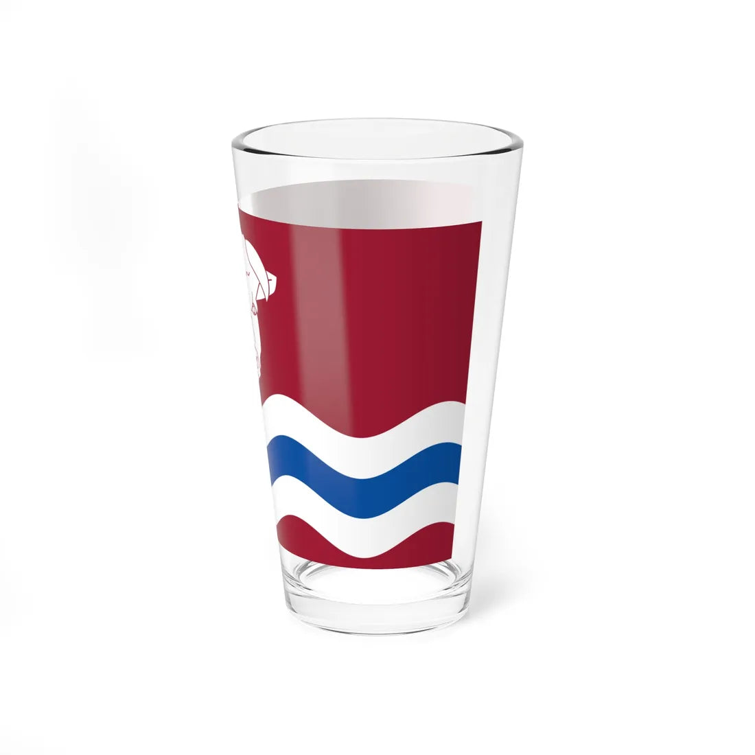 County Flag Of Herefordshire (England) Pint Glass 16oz - Go Mug Yourself