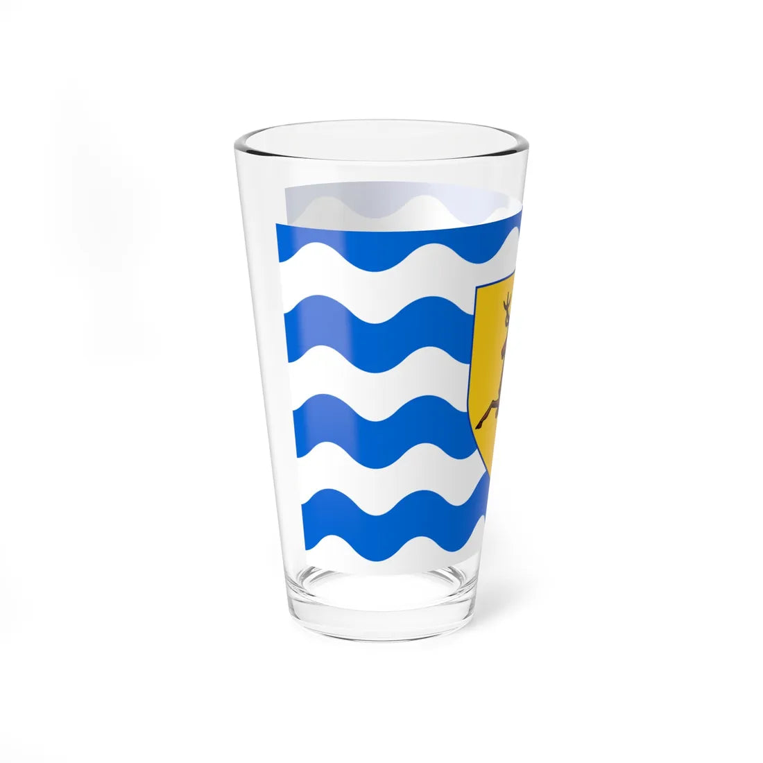County Flag of Hertfordshire version (England) Pint Glass 16oz - Go Mug Yourself