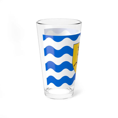 County Flag of Hertfordshire version (England) Pint Glass 16oz - Go Mug Yourself