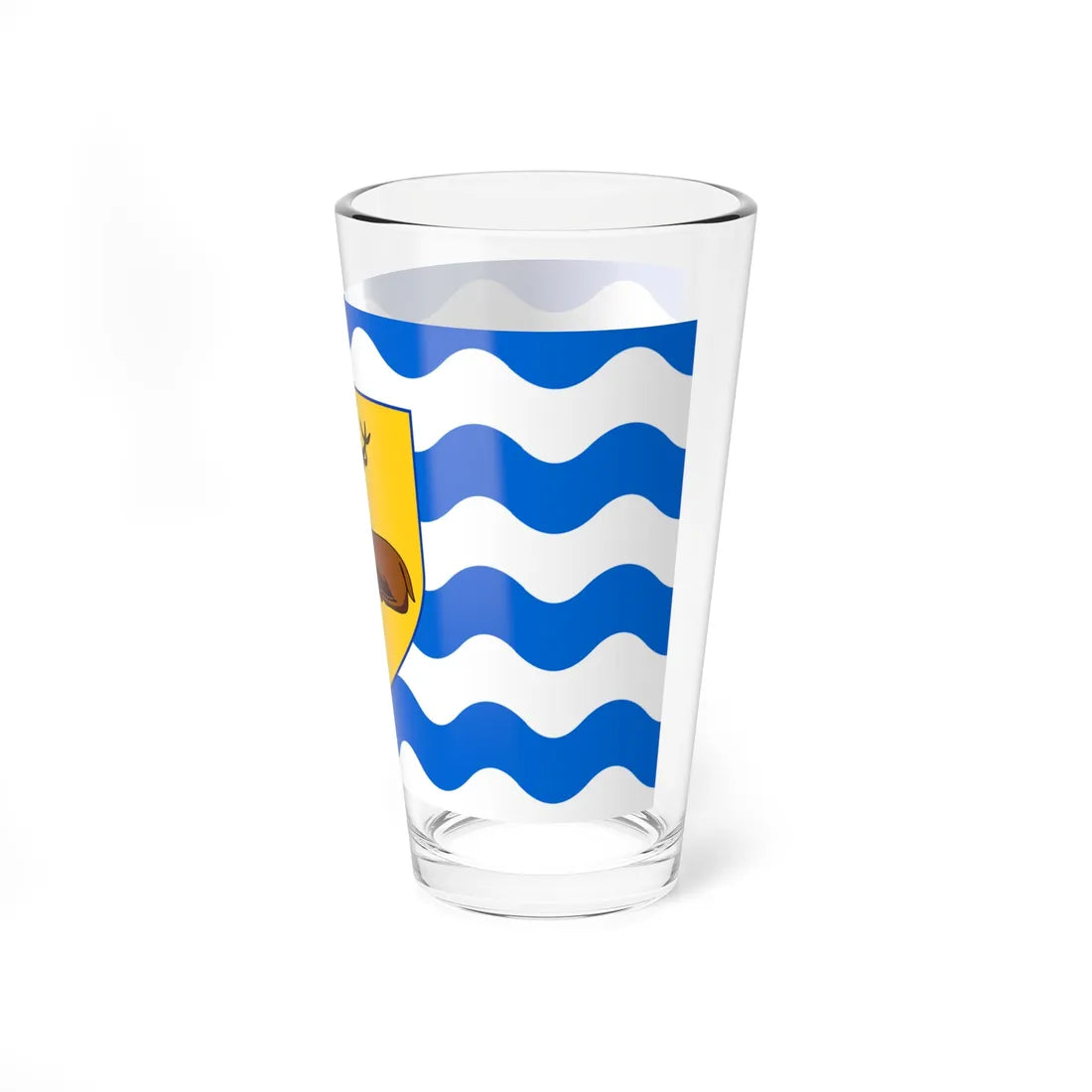 County Flag of Hertfordshire version (England) Pint Glass 16oz - Go Mug Yourself