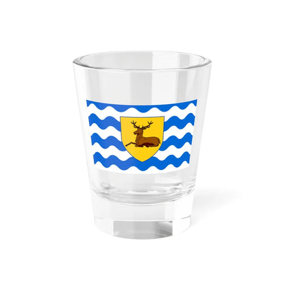 County Flag of Hertfordshire version (England) Shot Glass 1.5oz 1.5oz - Go Mug Yourself
