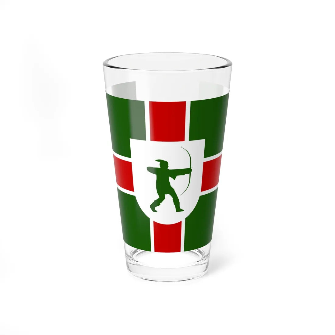 County Flag of Nottinghamshire (England) Pint Glass 16oz 16oz - Go Mug Yourself