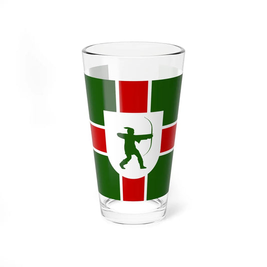 County Flag of Nottinghamshire (England) Pint Glass 16oz 16oz - Go Mug Yourself