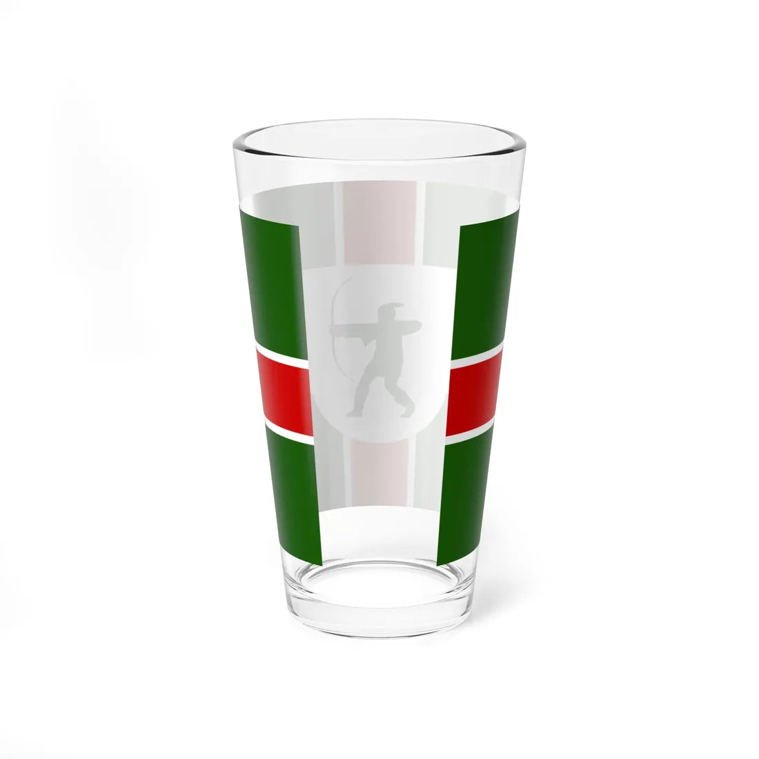 County Flag of Nottinghamshire (England) Pint Glass 16oz - Go Mug Yourself