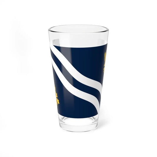 County Flag of Oxfordshire (England) Pint Glass 16oz 16oz - Go Mug Yourself