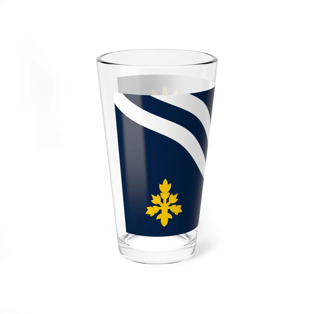 County Flag of Oxfordshire (England) Pint Glass 16oz - Go Mug Yourself