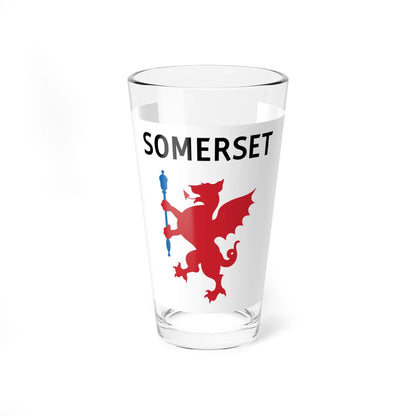 County Flag of Somerset Unofficial (England) Pint Glass 16oz 16oz - Go Mug Yourself