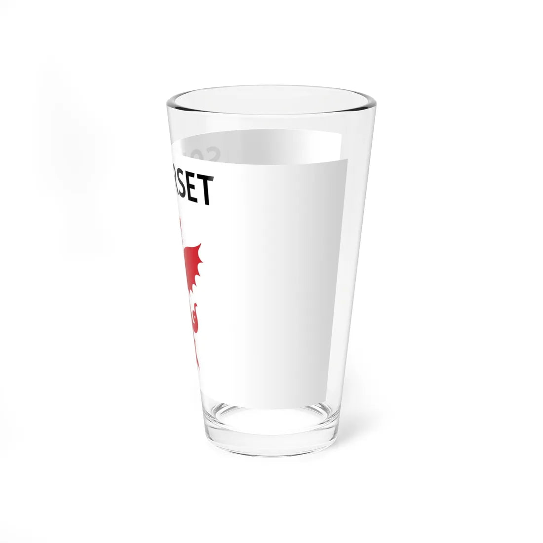 County Flag of Somerset Unofficial (England) Pint Glass 16oz - Go Mug Yourself