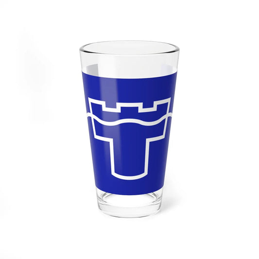 County Flag of Tyne  Wear (England) Pint Glass 16oz 16oz - Go Mug Yourself