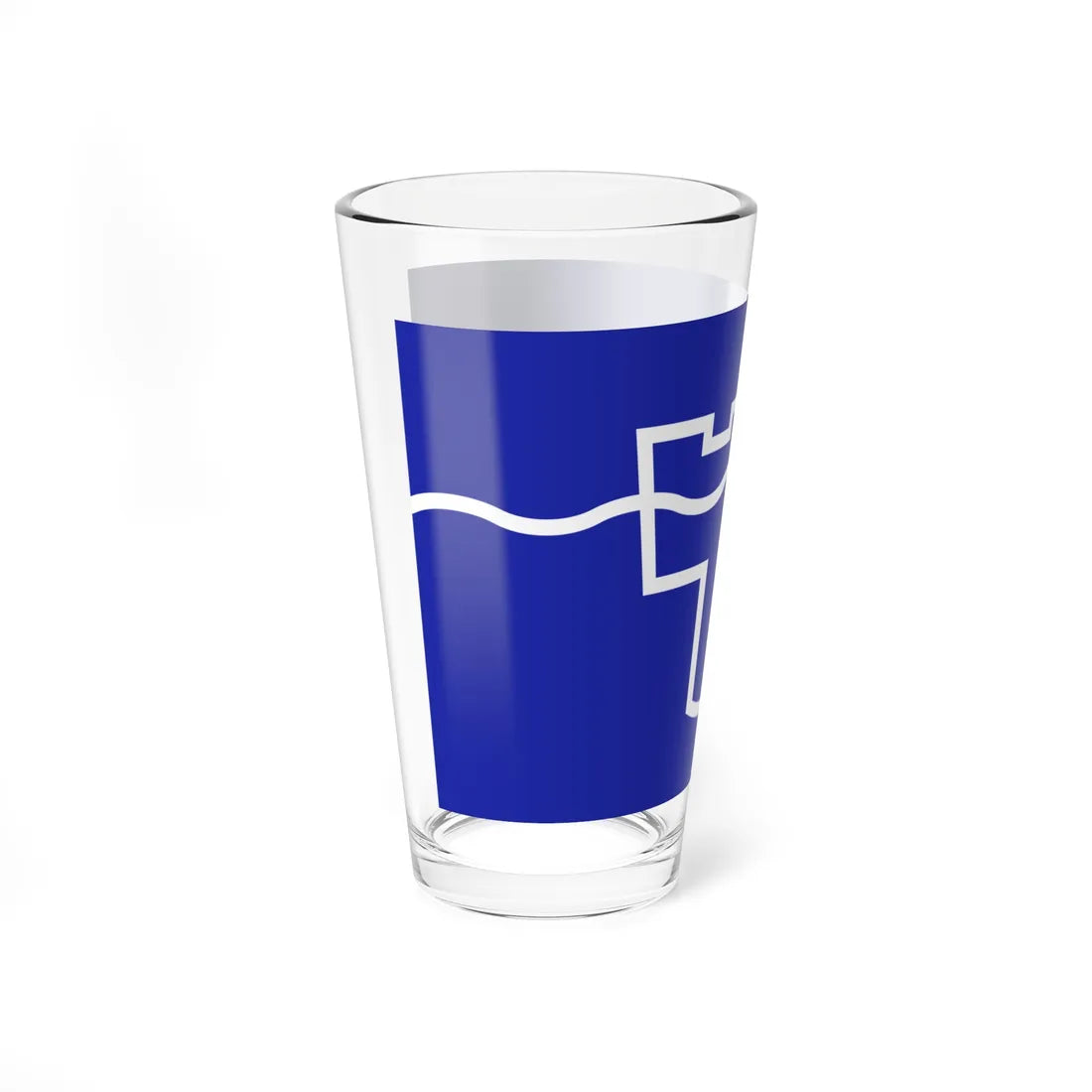 County Flag of Tyne  Wear (England) Pint Glass 16oz - Go Mug Yourself