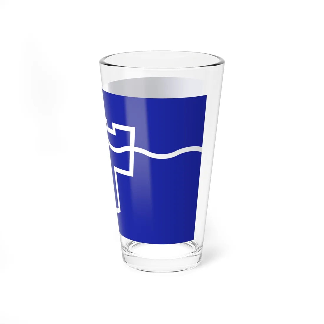 County Flag of Tyne  Wear (England) Pint Glass 16oz - Go Mug Yourself