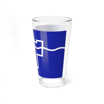 County Flag of Tyne  Wear (England) Pint Glass 16oz - Go Mug Yourself