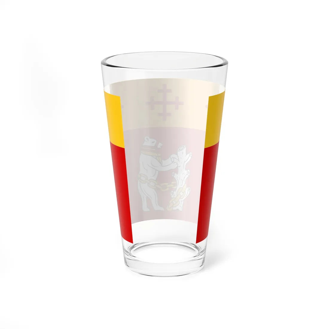 County Flag of Warwickshire (England) Pint Glass 16oz - Go Mug Yourself