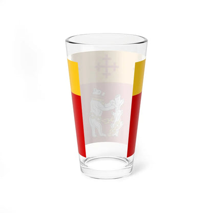 County Flag of Warwickshire (England) Pint Glass 16oz - Go Mug Yourself