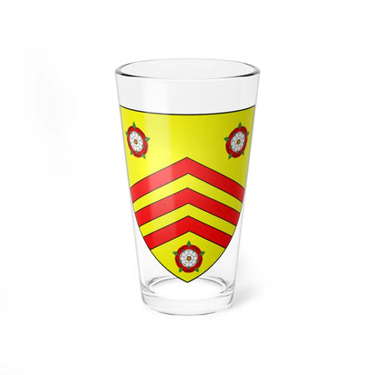 County of Glamorgan Shield (United Kingdom) (Coat of Arms) Pint Glass 16oz 16oz - Go Mug Yourself