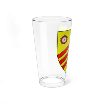 County of Glamorgan Shield (United Kingdom) (Coat of Arms) Pint Glass 16oz - Go Mug Yourself