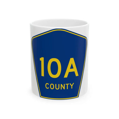 County Road 10A FL (Florida) (Road Sign) White Coffee Mug 11oz - Go Mug Yourself