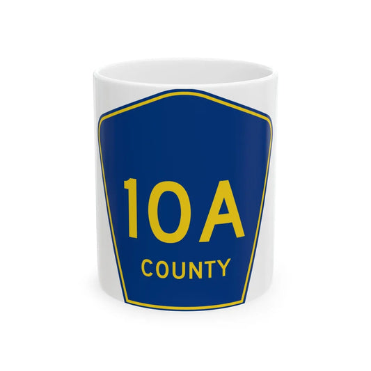 County Road 10A FL (Florida) (Road Sign) White Coffee Mug 11oz - Go Mug Yourself