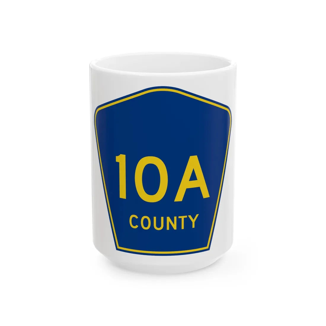 County Road 10A FL (Florida) (Road Sign) White Coffee Mug 15oz - Go Mug Yourself