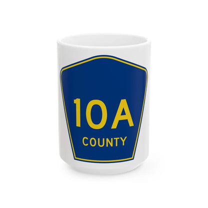County Road 10A FL (Florida) (Road Sign) White Coffee Mug 15oz - Go Mug Yourself