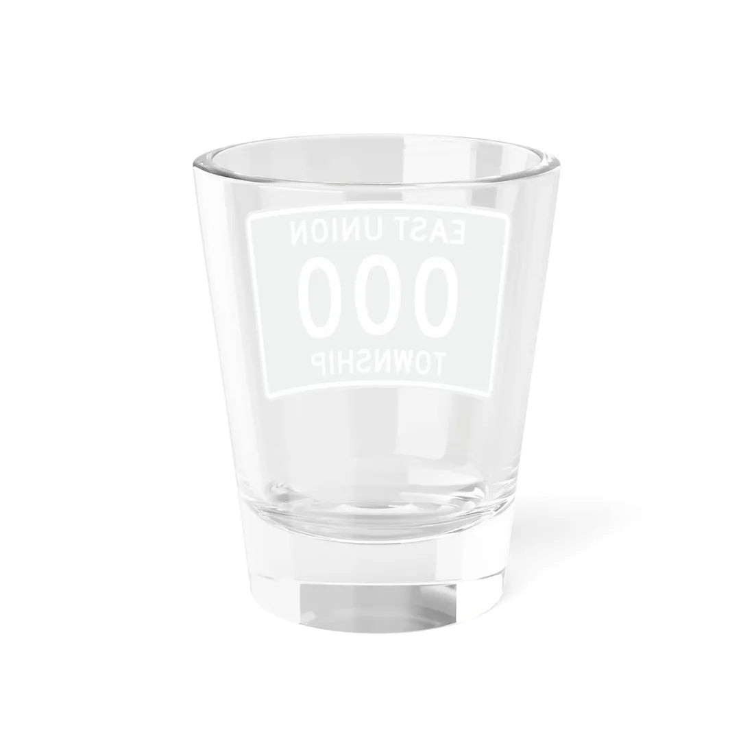 County Road square template wide green (Ohio) (Road Sign) Shot Glass 1.5oz - Go Mug Yourself