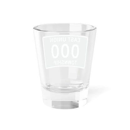 County Road square template wide green (Ohio) (Road Sign) Shot Glass 1.5oz - Go Mug Yourself