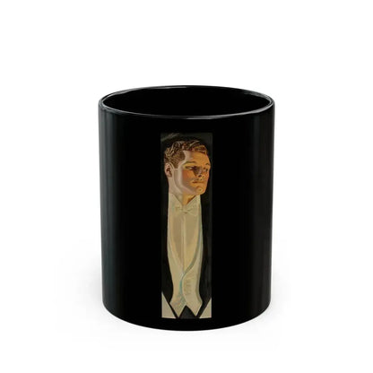 Couple Descending Staircase, Arrow Collar advertisement study, 1932 - Black Coffee Mug 11oz - Go Mug Yourself