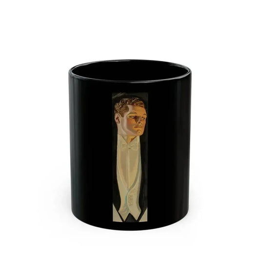 Couple Descending Staircase, Arrow Collar advertisement study, 1932 - Black Coffee Mug 11oz - Go Mug Yourself