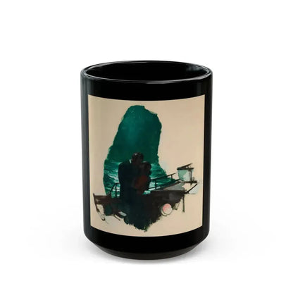 Couple Embracing, 1939 - Black Coffee Mug 15oz - Go Mug Yourself