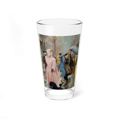 Couple in the Rain, 1954 - Pint Glass 16oz-16oz-Go Mug Yourself