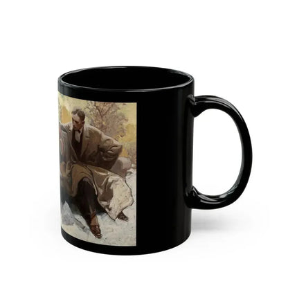 Couple on Park Bench - Black Coffee Mug - Go Mug Yourself