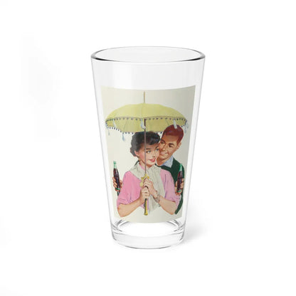 Couple under Parasol, Coca Cola advertisement, circa 1950s - Pint Glass 16oz-16oz-Go Mug Yourself