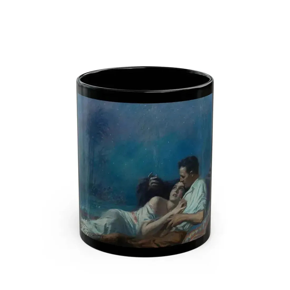 Couple Under the Stars - Black Coffee Mug 11oz - Go Mug Yourself