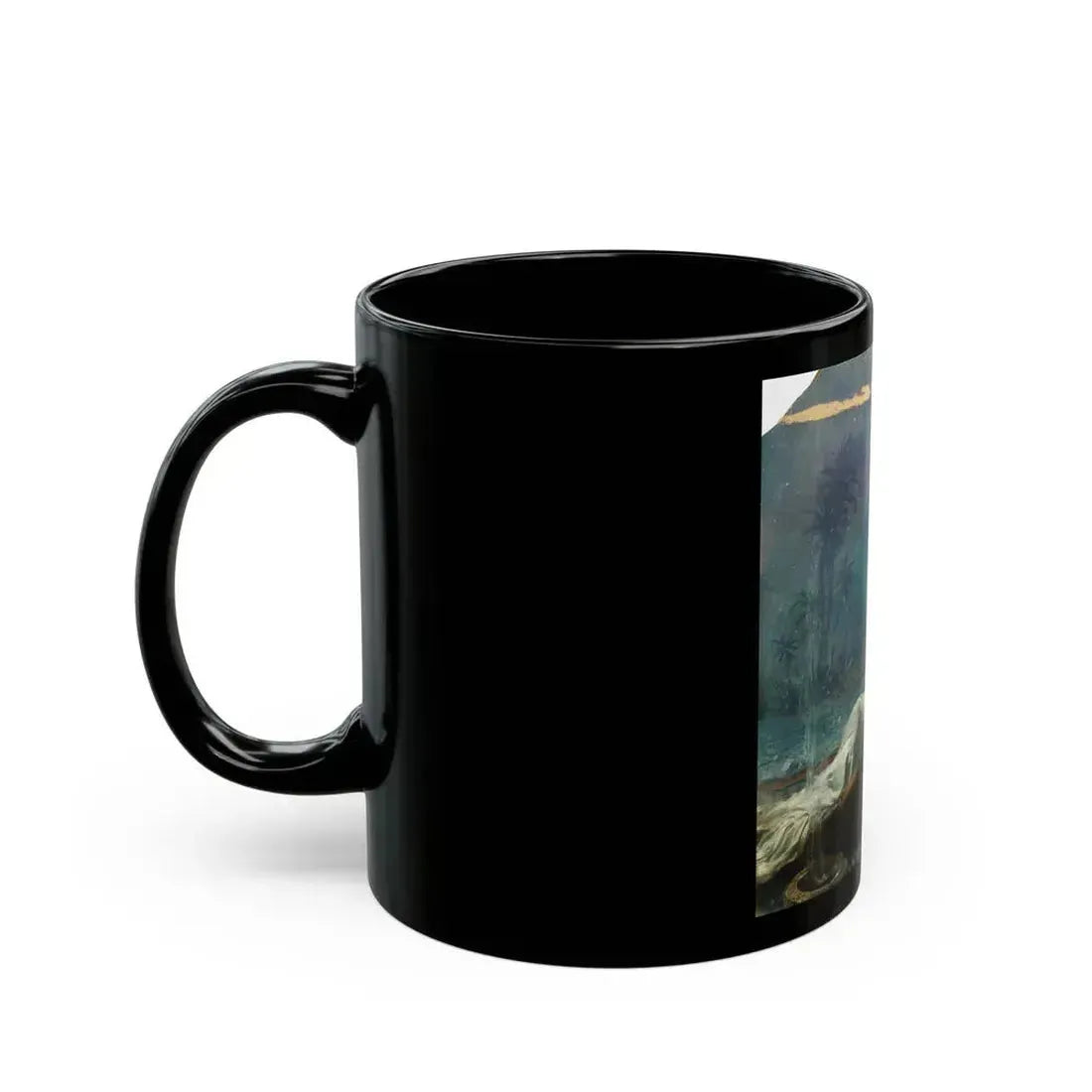 Couple Under the Stars, illustration - Black Coffee Mug - Go Mug Yourself