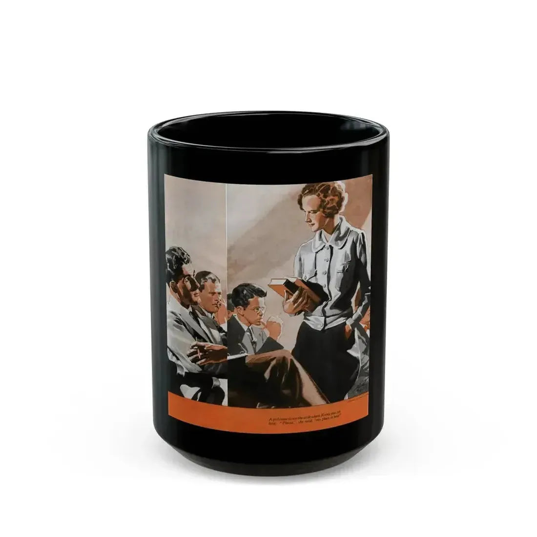 Courage for Two (1), The American Magazine, January 1935 - Black Coffee Mug 15oz - Go Mug Yourself